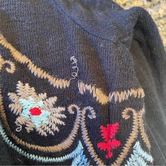 Johnny Was Biya Embroidered Cardigan Tie Back - Picture 9 of 9